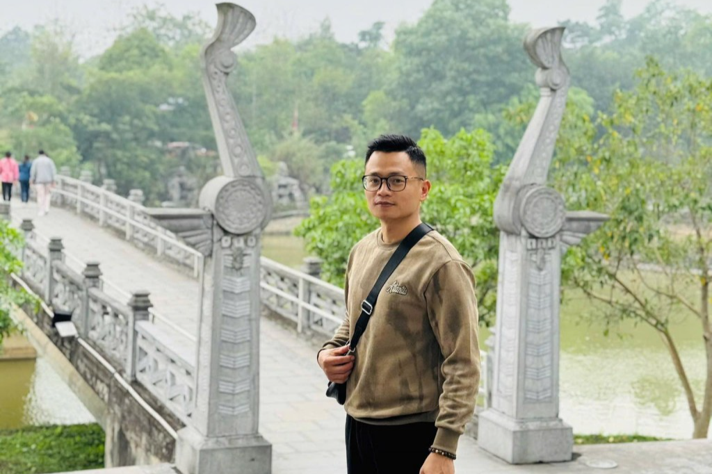 Lần đầu đến Đền Hùng, anh Cao Xuân Tiến có nhiều trải nghiệm thú vị 
