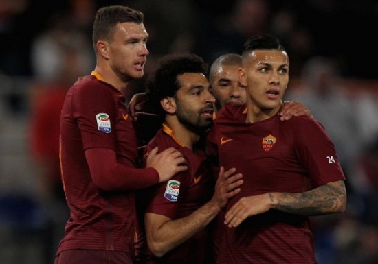 Dzeko và Salah lập công, Roma đại thắng 4-1