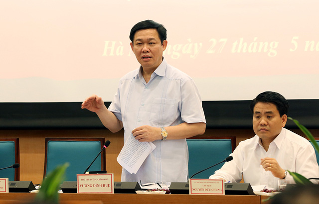 Phó Thủ tướng Vương Đình Huệ làm việc với thành phố Hà Nội